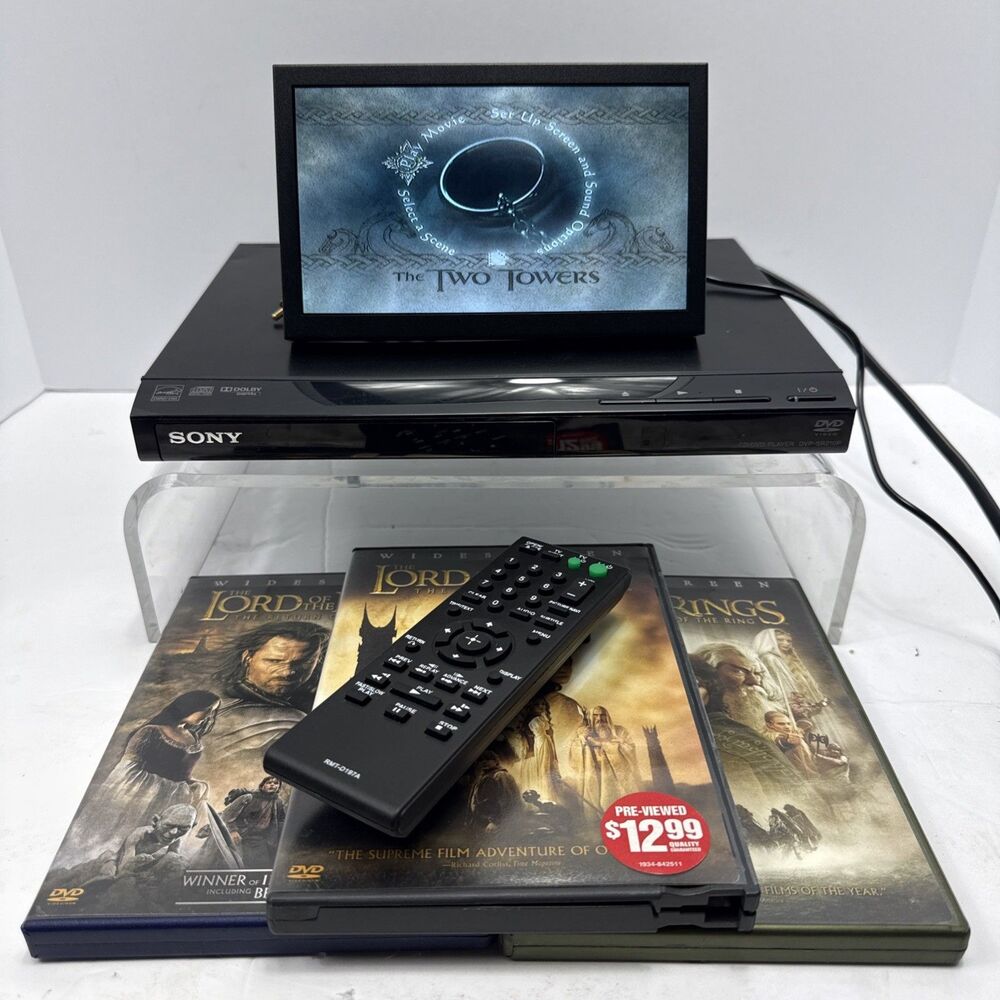 Sony Dvd Player Lord Of The Rings Trilogy Set Progressive Scan